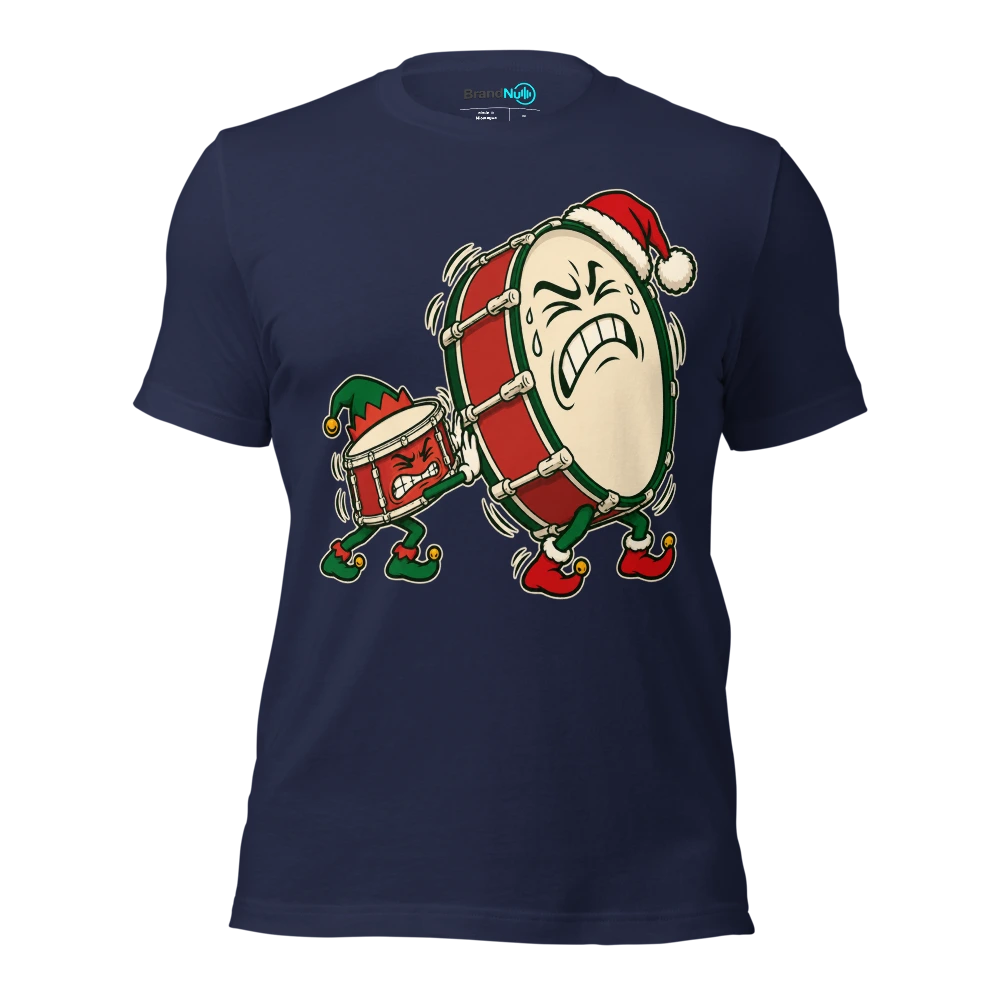 THE TOY DRUM HAS A REAL ATTITUDE T Shirt Navy Front