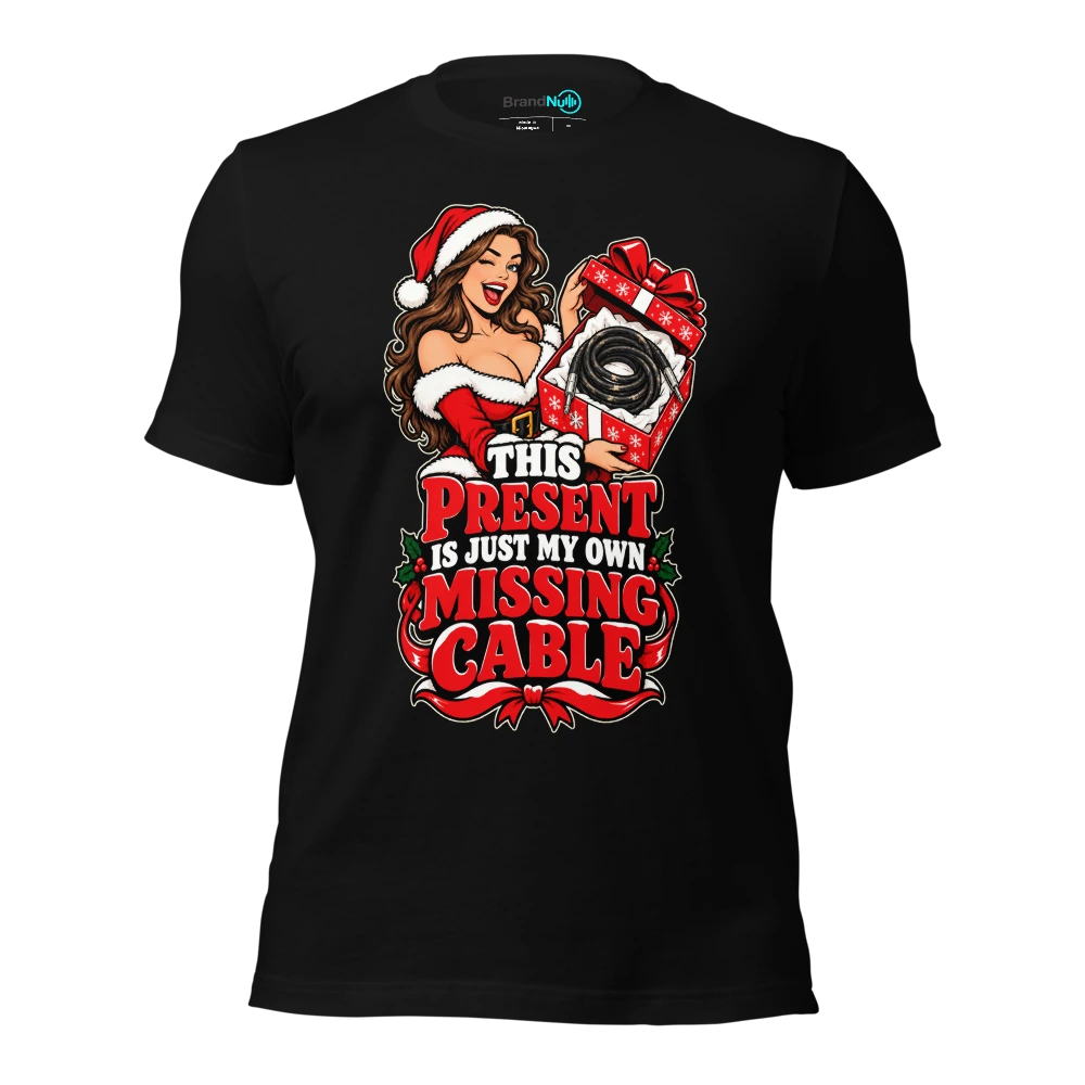 THIS PRESENT IS JUST MY OWN MISSING CABLE T-SHIRT