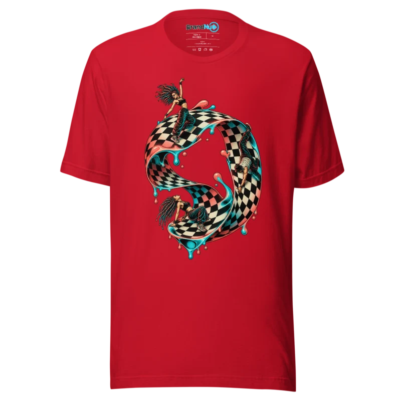 BrandNu Levitating Dancefloor T-Shirt - Red - Front
