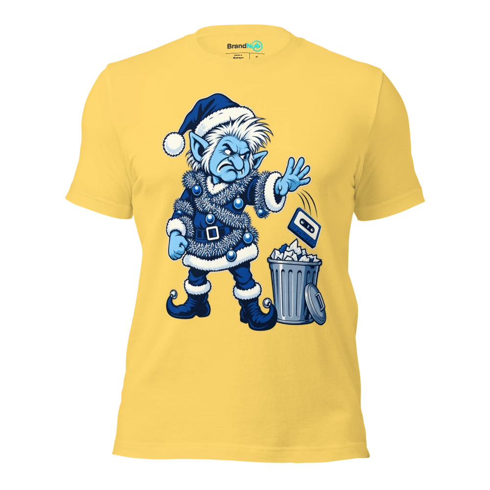THE TINSEL TROLL HAS REJECTED THE REMIX T Shirt Yellow Front