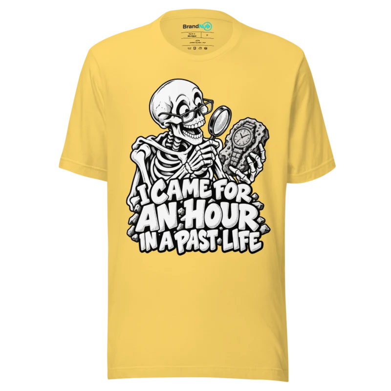I CAME FOR AN HOUR IN A PAST LIFE T Shirt - Yellow
