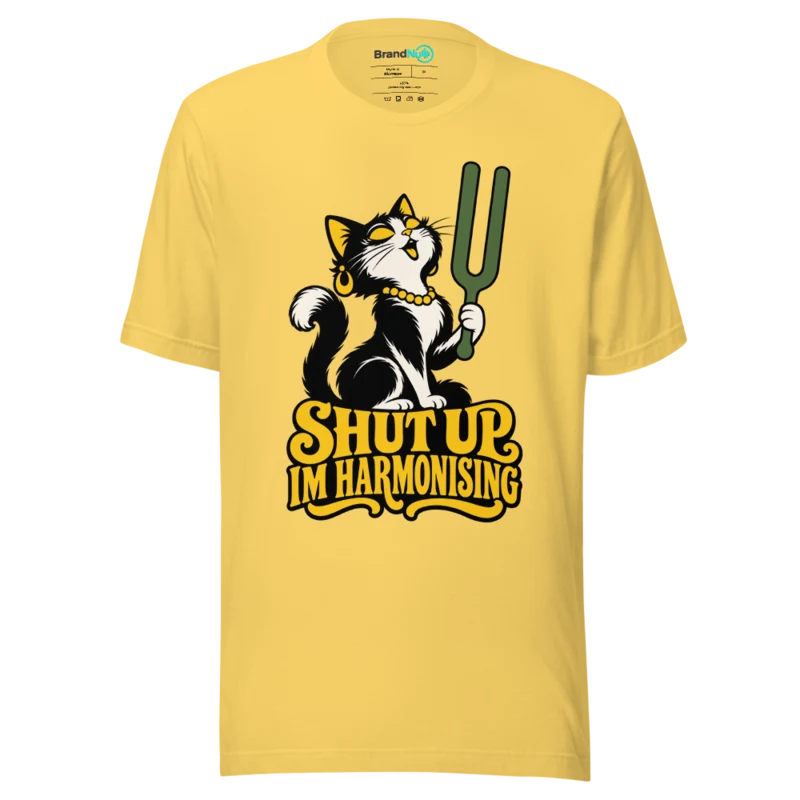 SHUT UP IM HARMONISING T Shirt - Yellow