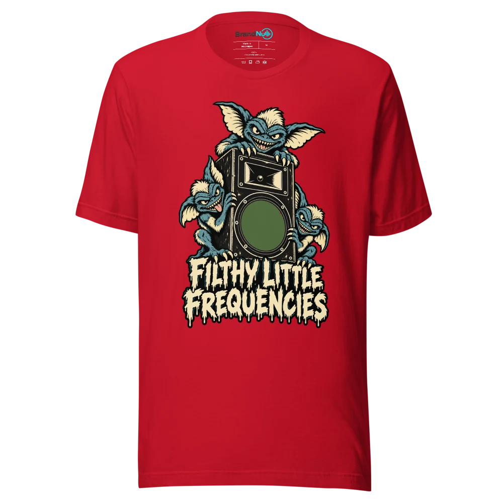 FILTHY LITTLE FREQUENCIES T Shirt Red Front