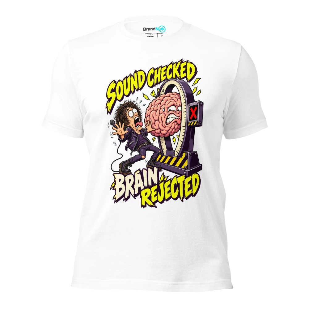SOUND CHECKED BRAIN REJECTED T Shirt White Front