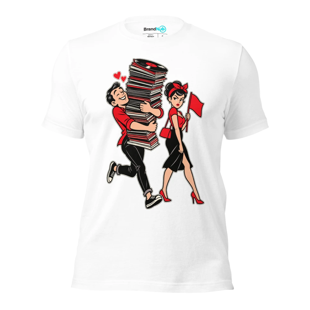 I KEPT THE RECORDS YOU KEPT THE RED FLAGS T Shirt White Front