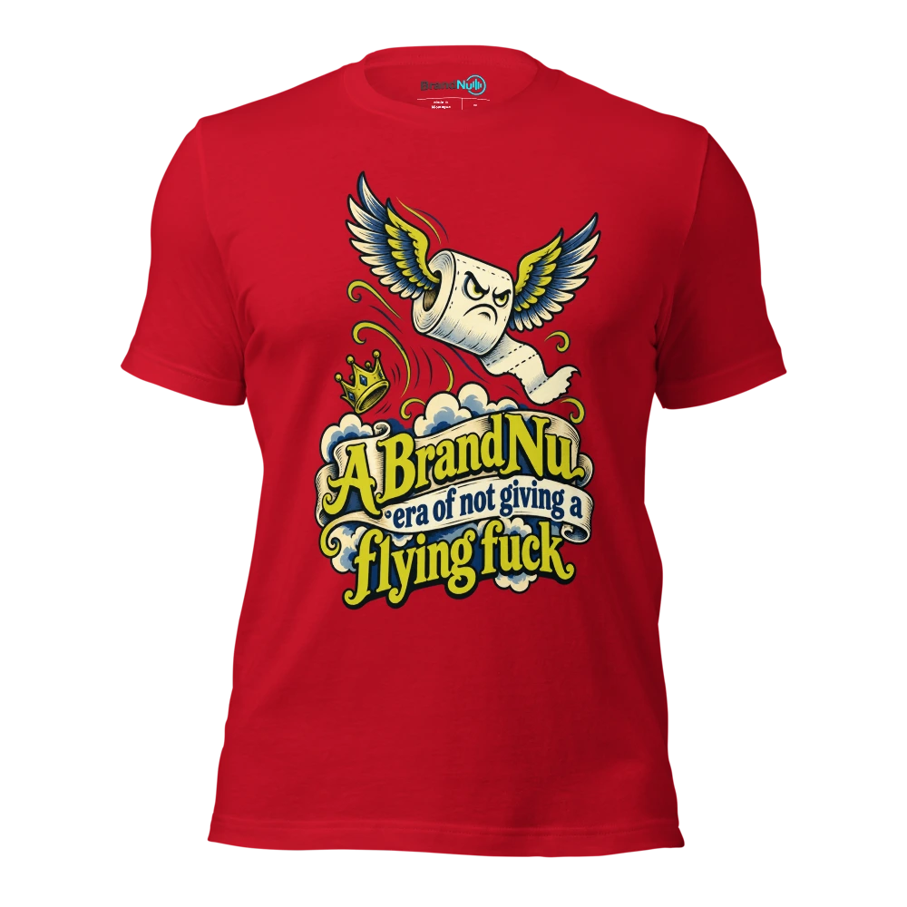 A BrandNu era of not giving a flying fuck T Shirt Red Front
