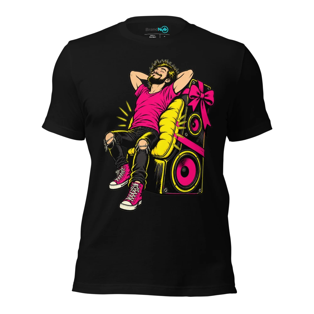 THE BASS BIN HAS BECOME A LUMBAR SUPPORT T-SHIRT