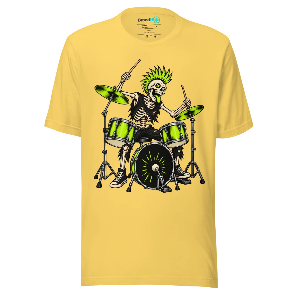 THIS DRUM KIT IS A JOINT EFFORT T Shirt Yellow Front