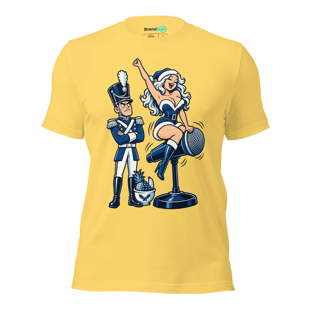 THE TOY SOLDIER HAS A BETTER RIDER THAN ME T Shirt Yellow Front