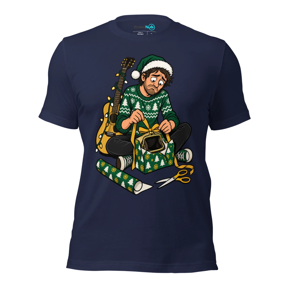 I BOUGHT MYSELF THE GIG FEE THEY OWE ME T Shirt Navy Front