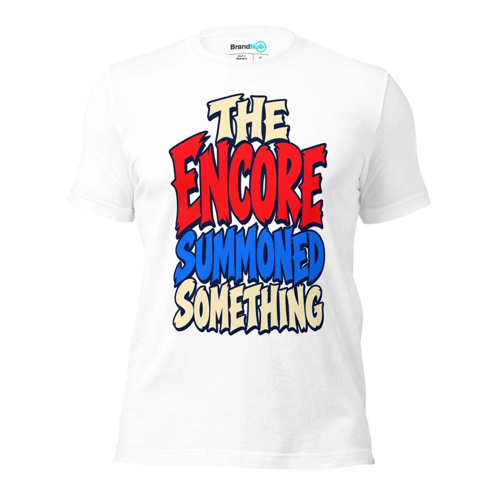 THE ENCORE SUMMONED SOMETHING T Shirt White Front