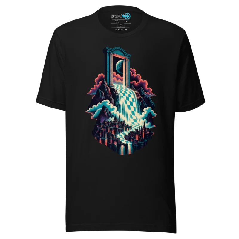 Liquid Doorway T Shirt - Black