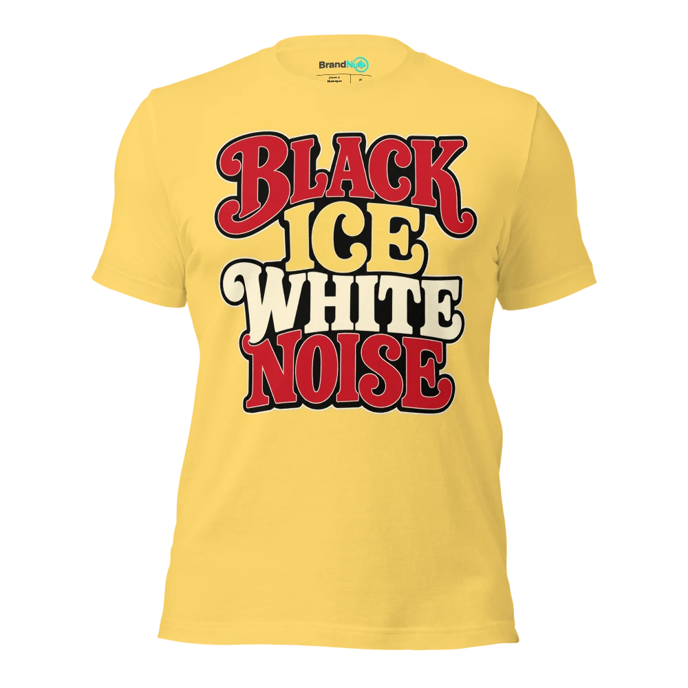 BLACK ICE WHITE NOISE T Shirt Yellow Front