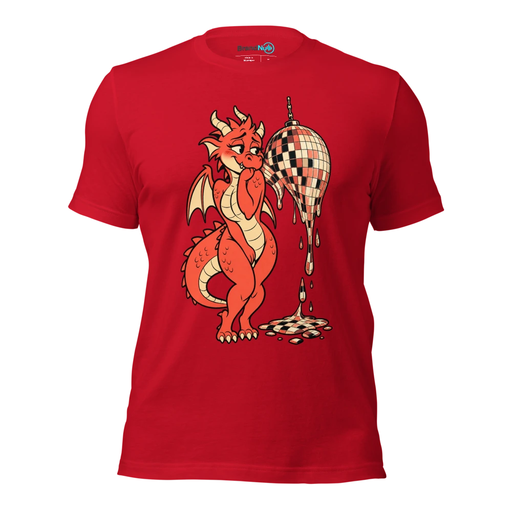 THE LOVE DRAGON HAS MELTED THE LAST DANCE T Shirt Red Front