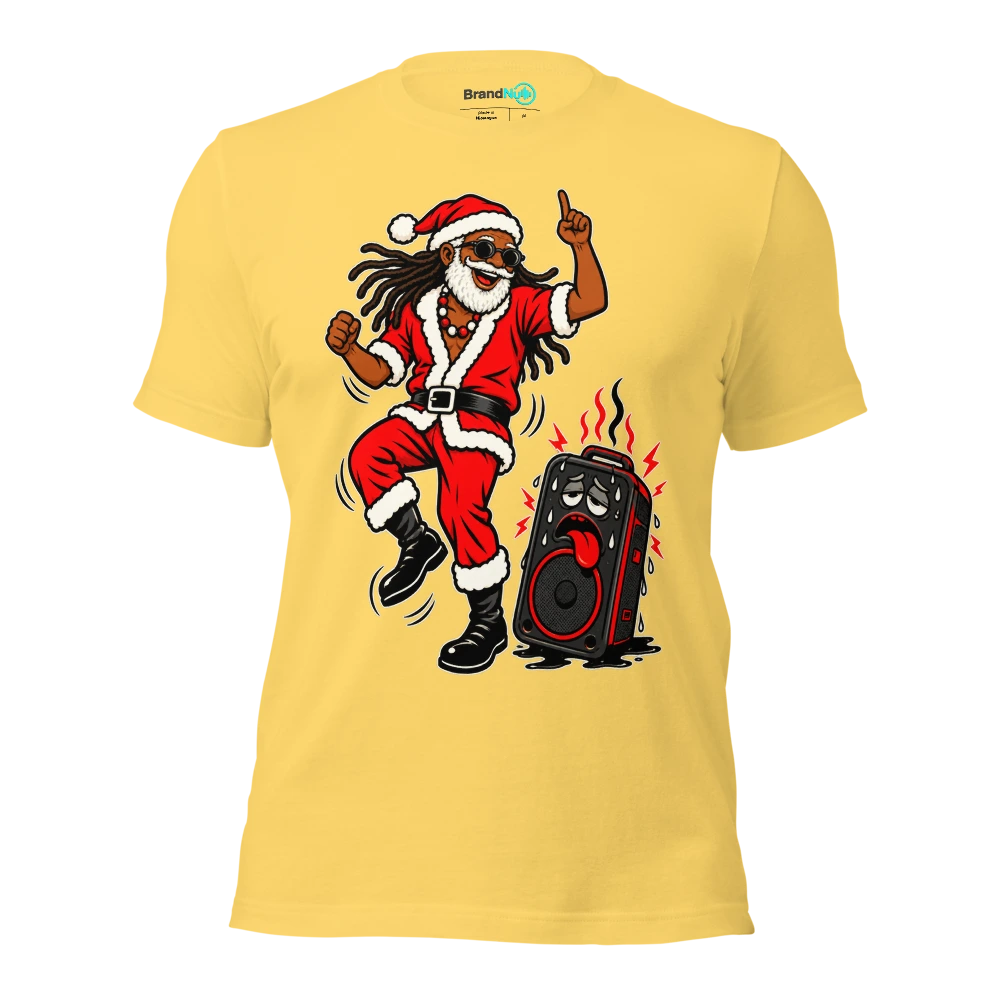 THE REGGAE GRANDAD HAS OUTLASTED THE PLAYLIST T Shirt Yellow Front