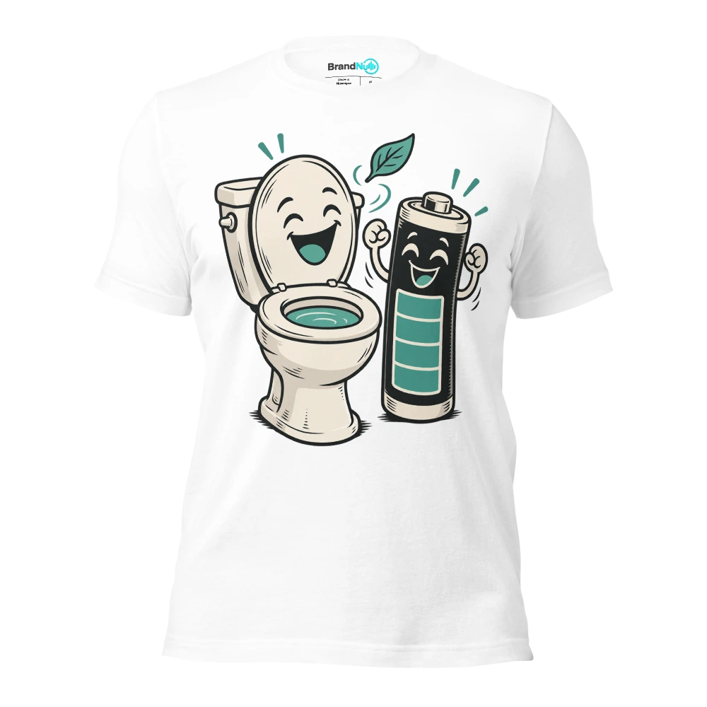 Thought I needed a BrandNu life. Turns out I needed a poo T Shirt White Front