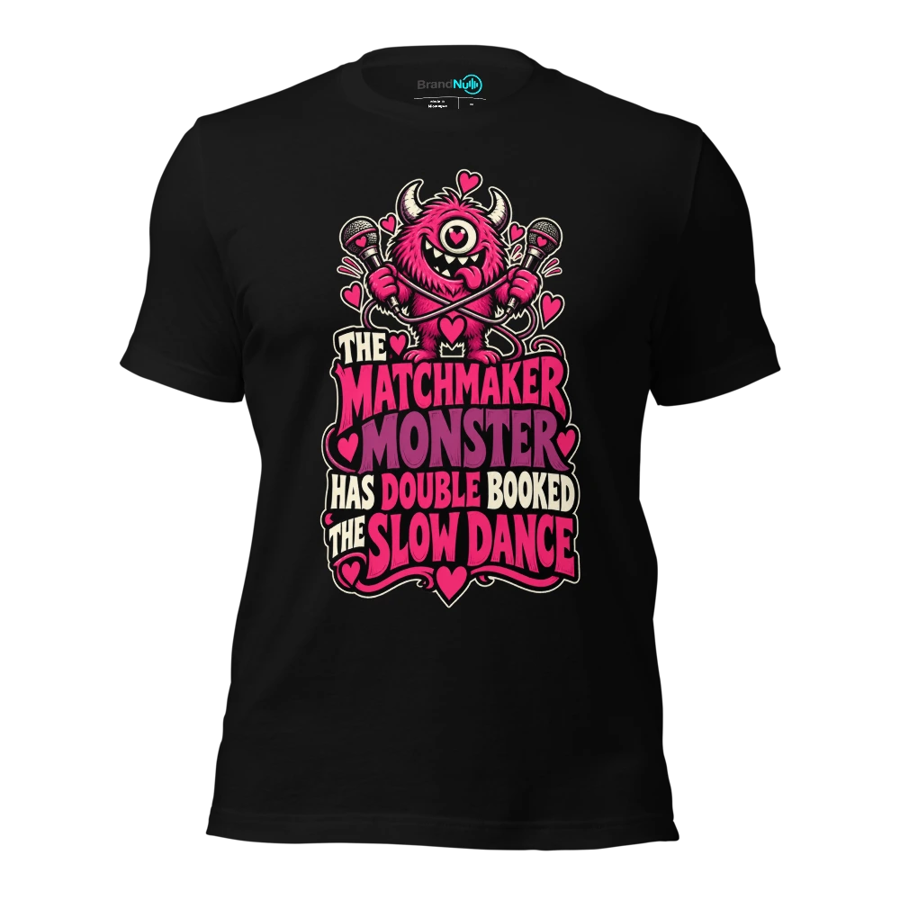 THE MATCHMAKER MONSTER HAS DOUBLE BOOKED THE SLOW DANCE T-SHIRT