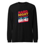 Hard Night Bold Retro Long Sleeve Tee - Image 2