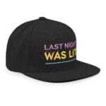 Last Night Was Lit Snapback Hat for Party Goers - Image 6