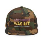 Last Night Was Lit Snapback Hat for Party Goers - Image 37