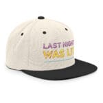 Last Night Was Lit Snapback Hat for Party Goers - Image 65