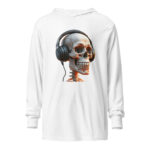 Skull DJ Vibes Hooded Tee for Music Enthusiasts - Image 9