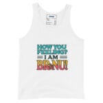 How You Feeling I Am BrandNu Tank Top Teal Text Style - Image 5