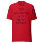 Sad Generation with Happy Pictures T-Shirt for the Club Scene - Image 10