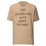 Sad Generation with Happy Pictures T-Shirt for the Club Scene - Image 14