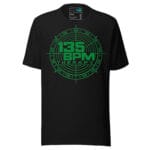 135 BPM Therapy Techno T Shirt for Rave and Underground Fans