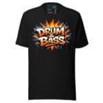 Drum And Bass Burst Graphic T Shirt DnB Explosion Rave Design