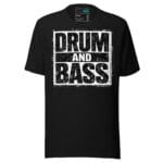 Distressed Drum and Bass T Shirt DnB Vintage Block Design