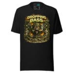 Dropping Bass Drum and Bass T Shirt DnB Rave Graphic