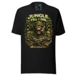 Jungle Till I Die Drum and Bass T Shirt DnB Rave Graphic