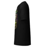 Rave Till The Grave Drum and Bass T Shirt DnB Skull Graphic Green Screen - Image 3