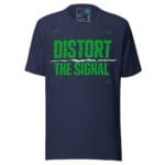 Distort The Signal Techno T Shirt Underground Rave Statement - Image 5