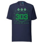 303 State of Mind Techno T Shirt Acid Rave Music Design - Image 5