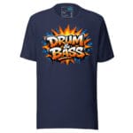 Drum And Bass Burst Graphic T Shirt DnB Explosion Rave Design - Image 5
