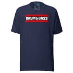 Classic Stripe Drum and Bass T Shirt DnB Block Logo - Image 5