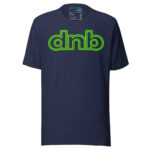 Neon Outline Drum and Bass T Shirt DnB Minimal Logo Green Screen - Image 5