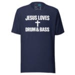 Minimal Cross Drum and Bass T Shirt DnB Clean Graphic - Image 5