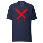 Red Graffiti X Drum and Bass T Shirt DnB Minimal Graphic - Image 5