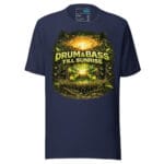 Drum and Bass Till Sunrise T Shirt DnB Rave Scene Graphic Green Screen - Image 5