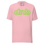 Neon Outline Drum and Bass T Shirt DnB Minimal Logo Green Screen - Image 9