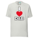 I Love Drum and Bass DnB T Shirt Minimal Heart Logo - Image 13