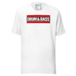 Classic Stripe Drum and Bass T Shirt DnB Block Logo - Image 17