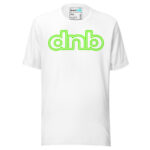 Neon Outline Drum and Bass T Shirt DnB Minimal Logo Green Screen - Image 17