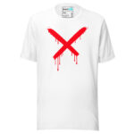Red Graffiti X Drum and Bass T Shirt DnB Minimal Graphic - Image 17