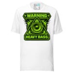 Warning Heavy Bass Drum and Bass T Shirt DnB Triangle Graphic Green Screen - Image 17
